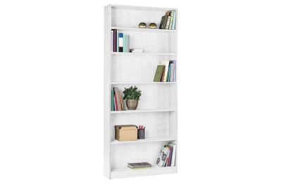 HOME Maine Tall Wide Bookcase - White.
